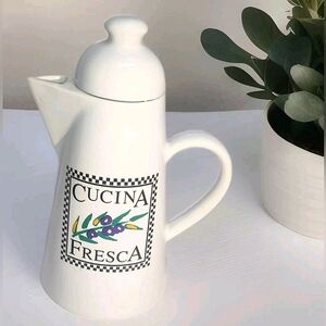 Signature Housewares Riviera Van Beers Coffee Tea Ceramic Pot Cucina Fresca
